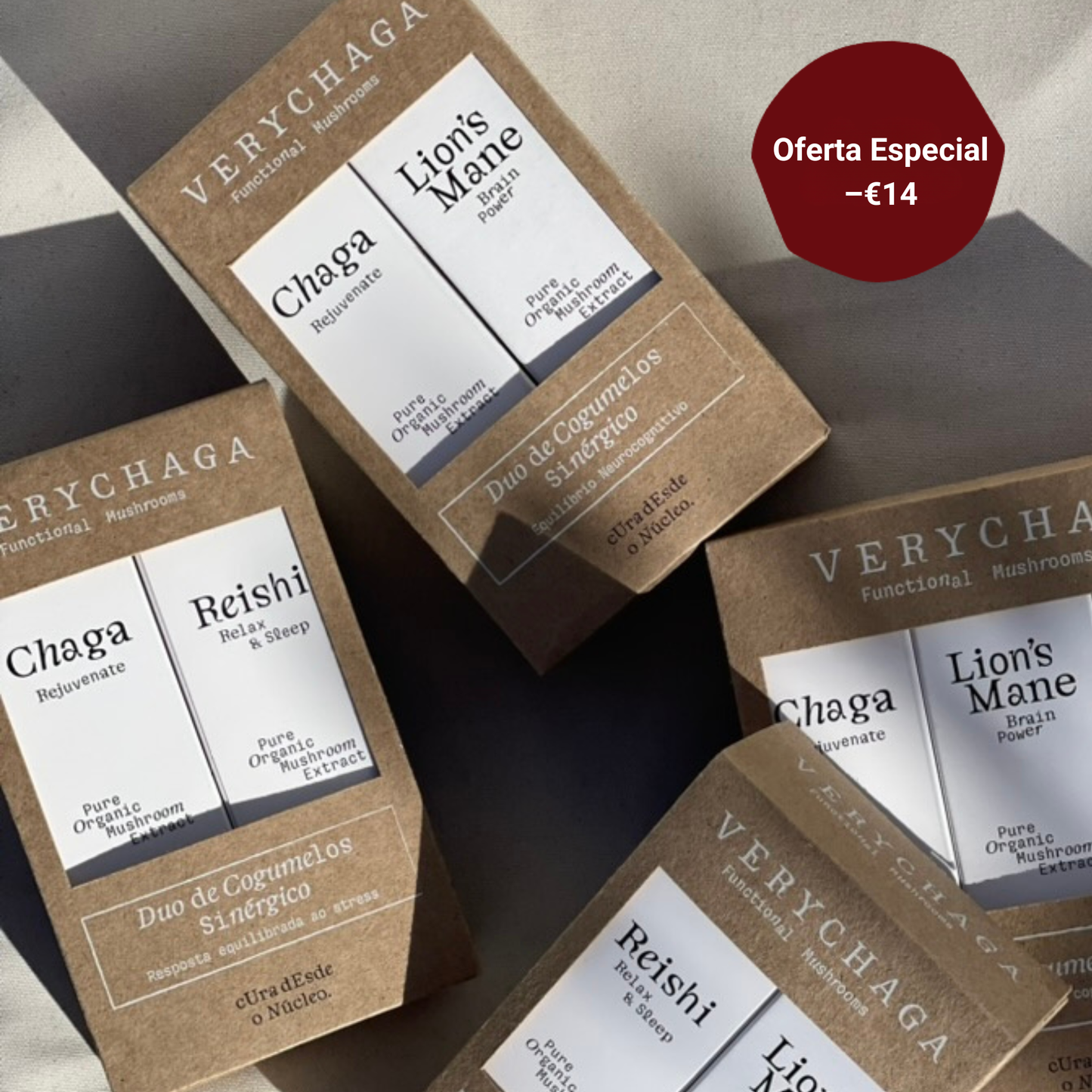 Chaga & Lion´s Mane - Duo de Cogumelos Sinérgico