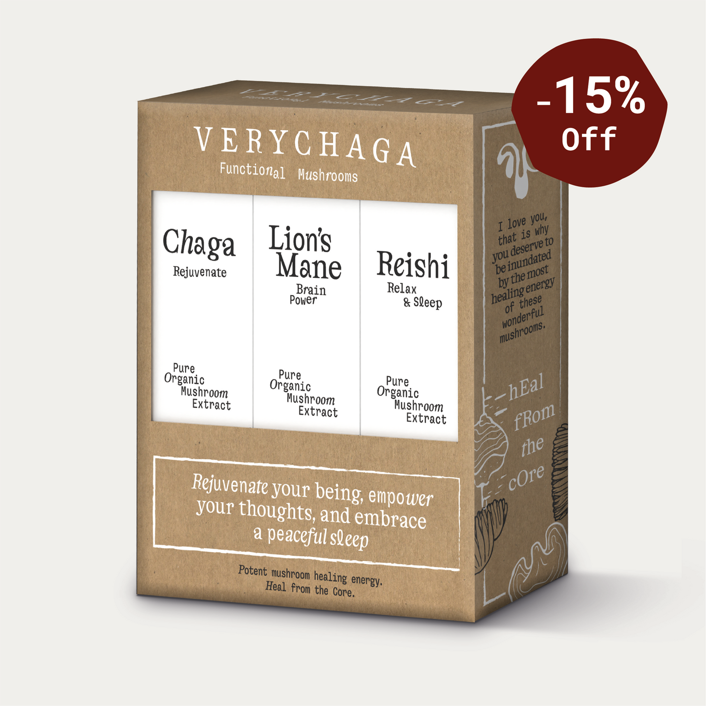 Chaga, Lion's Mane and Reishi Bundle Special Edition