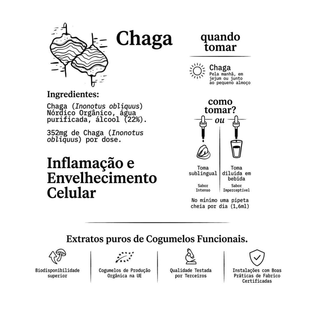 Extrato Puro de Chaga Orgânico