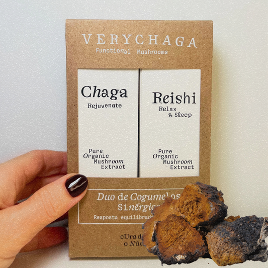 Chaga & Reishi - Duo de Cogumelos Sinérgico