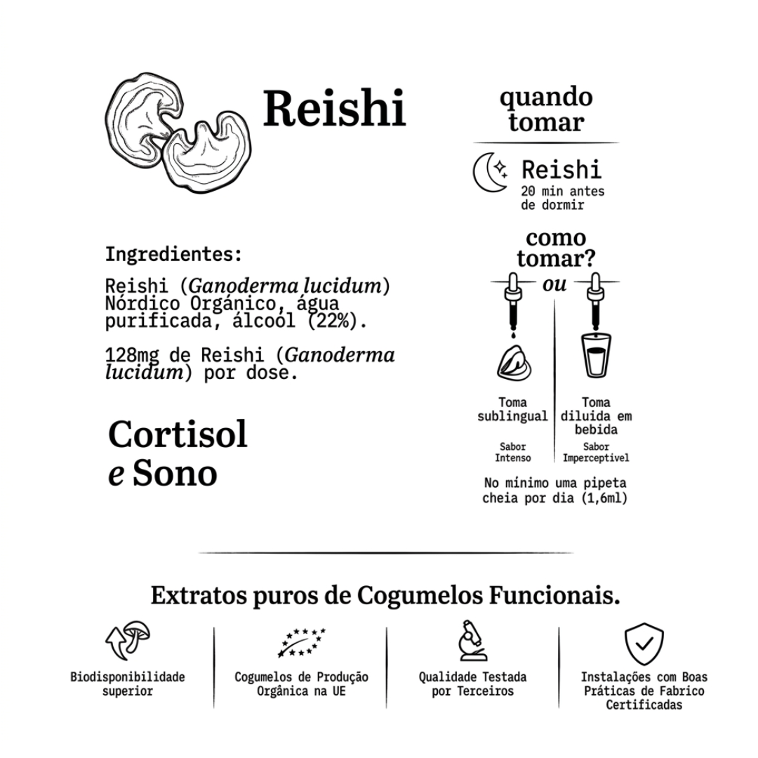 Extrato Puro de Reishi Orgânico