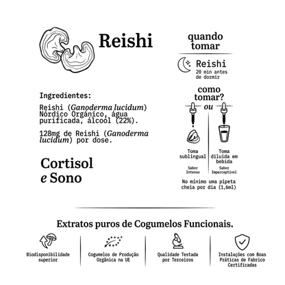 Extrato Puro de Reishi Orgânico