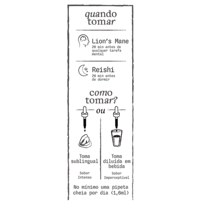 Reishi e Lion’s Mane - Duo de Cogumelos Sinérgico